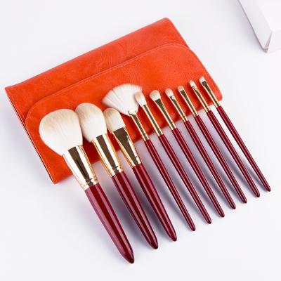 China Experience Luxurious Wholesale High Quality Makeup Brush 10pcs Set Private Label Makeup Brush Set for sale