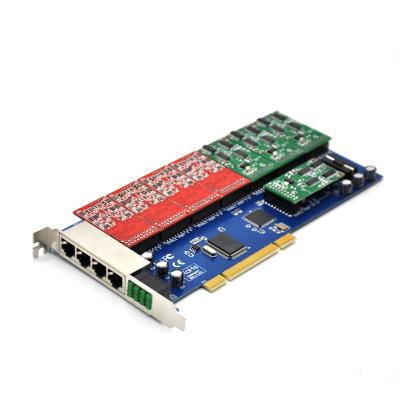 China SIP IP PBX 16 Ports With 16 Analog FXO&FXS Aster Card For Voip IP PBX Digium TDM1600P Openvox Asterisk PCI Voice Card With 8 Modules for sale