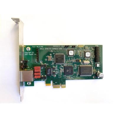 China IP PBX TE121 1 PCIe x1 Asterisk E1/T1/J1 Port Card For Voip IP PBX Digium TE121 TE110P PRI Card FreePBX /Elastix/Issabel 4 Sangoma for sale