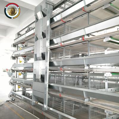 China Poultry Field 3-8 Tier H Type 50000 Layer Poultry Cage Farm Equipment for sale