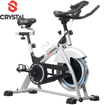 China SJ-3373 CRYSTAL Smart Static Indoor Gym Fitness Cycle Spinning Bike Universal Magnetic Exercise Bike For Home for sale