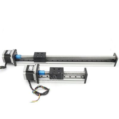 China Factory CBX1605 CNC Linear Actuator Rail Motion Slide Table 100 200 300 400 500mm Ball Screw SFU 1605 and NEMA 23 Stepper Motor for sale