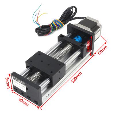 China Factory effective stroke 100 200 300 400 500mm linear CNC guide stage rail motion slide SFU1605 dump module for sale