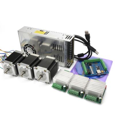 China 3 Axis CNC Controller Kit 3pcs Nema23 Stepper Motor Driver + TB6600 Stepper Motor + Mach3 USB Motion Board STB4100 V2.1 STB4100 V2.1 for sale