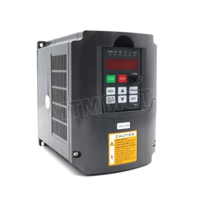 China HuanYang 2.2KW 3HP 110V 220V 380V Inverter VFD 400Hz and Converters Variable Frequency Drive VSD Speed ​​Control CNC 170*125*163mm for sale