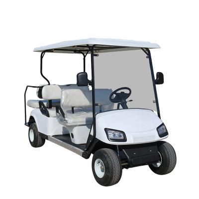 China Brand New 4 Wheels 6seats Electric Club Car Golf Cart Golf Buggy For Scenic Spots 205/50-10 Vacuum Tires for sale