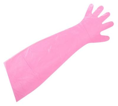 China Disposable Long Arm Gloves（Red、 7g） zu verkaufen