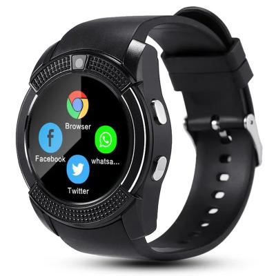 China MP3 Playback V8 Smart Watch Support SIM TF Card Clock Call Clock Call Watch Reloj Inteligente Smart Watch for sale