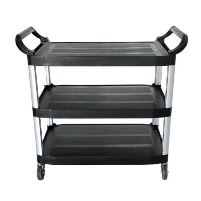 China Sustainable China Manufacture Multifunctional Durable Available 3 Tiers Hand Serving Plastic Trolley for sale