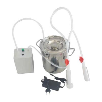 China Small Farms 7L 14L Buckets / Hot Selling 12V Battery Goat Cow Tank Electric Motor 60W Pump Rechargeable Milking Machine for sale