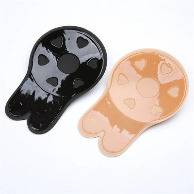 China Breathable Rabbit Ear Form Silicone Invisible Bra Push Up Self Adhesive Bra Lifting Waterproof Sticky Silicone Nipple Covers for sale