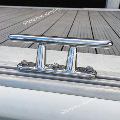 China Hardware Stainless Steel Mooring Cleats For Dock Mooring Boat 316 Stainless Steel Folding Boat Cleat Deck Mooring Cleats for sale