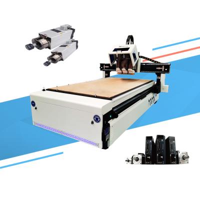 China Building Material Shops Woodworking CNC Router Machine Three Head Milling Machine CNC Router CNC Woodworking for sale