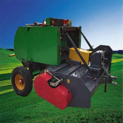 China Hay Hot Selling Mini Hay Baler Rice Straw Bale Corn Silage Round Baler Small Round Baler for sale