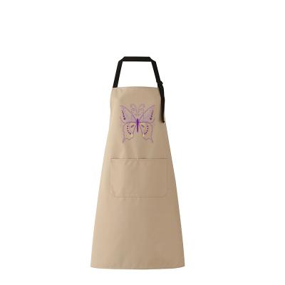 China Men's Art Creative Barbecue Restaurant Adjustable Cafe Nail Stylist Apron Shop Chef's Kitchen Polyester Kitchen Apron Washable for sale