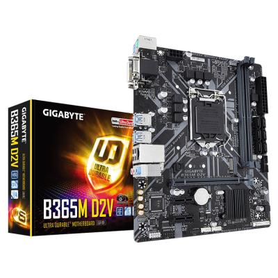 China Desktop GIGAOCTE B365M D2V Used Gaming Motherboard With Intel B365 Chipset LGA Socket Support 1151 8th 9th Gen Core Processors for sale