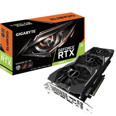 China Workstation NVIDIA GIGAOCTET GeForce RTX 2080 Ti GAME OC 11G Graphics Card With 11GB GDDR6 352 Bit Memory Interface Support Over Sync for sale