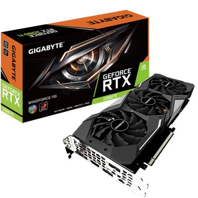 China Workstation GIGAOCTET NVIDIA GeForce RTX 2080 Ti WINDFORCE 11G Gaming Graphics Card With GDRR6 352 Bit for sale