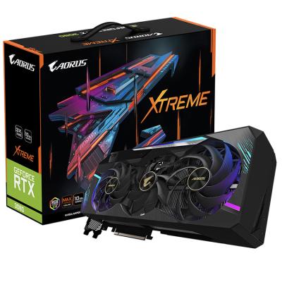 China GIGAOCTE AORUS GeForce RTX 3080 XTREME 10G Workstation NO Support 10GB GDDR6X RTX 3080 LHR Graphics Card GPU for sale