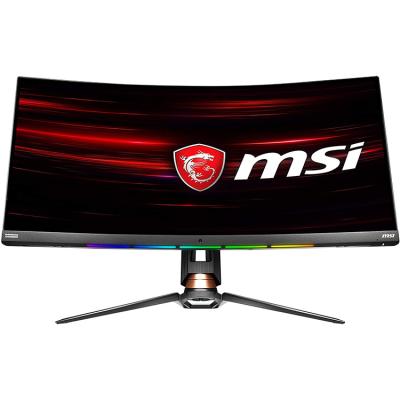 China MSI Curved PC Gaming Monitor with 34 Inch Display USB Type-C Left UWQHD 3440x1440 (2K) 1ms 120Hz (MPG341CQRV) Anti-Glare 34