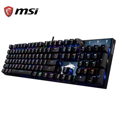 China Gaming MSI VIGOR GK50 Red Blue Black Brown Switches Mechanical Gaming Keyboard With RGB Light for sale