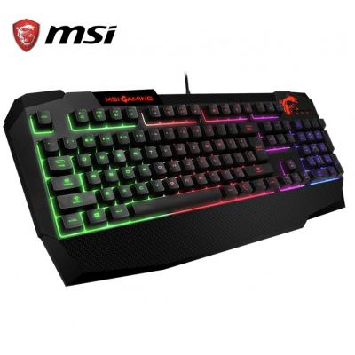 China Gaming MSI US Backlit STEAM GK40 RGB RGB Dedicated Hot Keys Anti-Ghosting Feel Mechanical Gaming Keyboard for sale