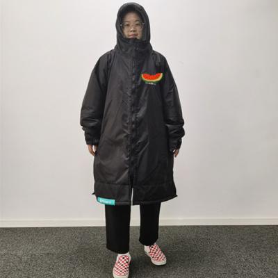 China 4M-DR Kids QUICK DRY Poncho Waistline Surf Waterproof Changeable Parka Swimming Long Robe With Custom Logo for sale