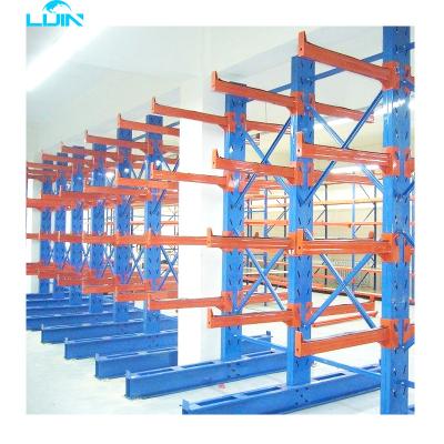 China Adjustable By Yourself LIJIN Warehouse Storage Shelf Heavy Duty Adjustable Cantilever Rack Cantilever Racking System for sale