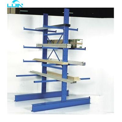 China Adjustable By Yourself LIJIN China Double Side Beam Steel Coil Warehouse Galvanized Adjustable Cantilever Draw System for sale