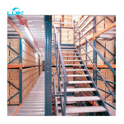 China LIJIN Corrosion Protection SHELF Warehouse Mezzanine Rack Multilevel Attic Floor For Space Saving Rack / Storage for sale