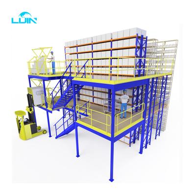 China Corrosion Protection Heavy Duty Industrial Shelf Storage Metal Warehouse Garment Rack System For Mezzanine 4/5 - Tier Shelving Shelves for sale