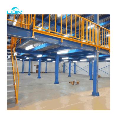 China LIJIN Corrosion Protection Factory Direct Sale Buries Racking Warehouse Storage Mezzanine Floor Racking System for sale