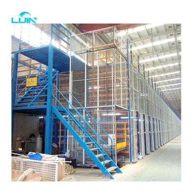 China Corrosion Protection Powder Coating Q235 Elevator Building Material Post Beam China Suppliers Storage Mezzanine Pallet Multilevel Storage Mezzanine Ra for sale