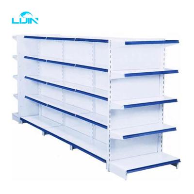 China Good Single Sided LIJIN SHELF Price Grocery Retail Display Stand Racks Gondola Shelving Supermarket Shelf For Sale for sale