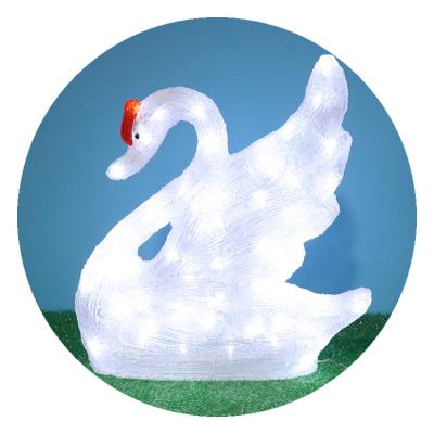 China Swan Swan Christmas Decorations Outdoor Led Lights for sale