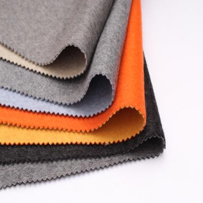 China Double Faced Super Soft Double Faced Cashmere Merino Wool Blended Knit Fabric For Suit Coat for sale