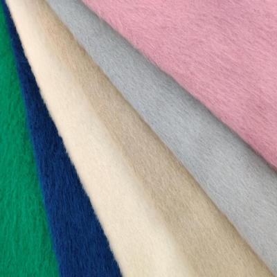 China Brushed Sueded Wool Mohair Blended To Knit Fabric For Women Winter Sweater Overcoat for sale