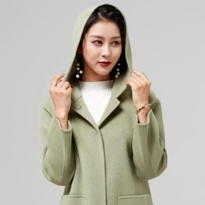 China Double Wool Women's Fashion Double Woolen Coats for sale