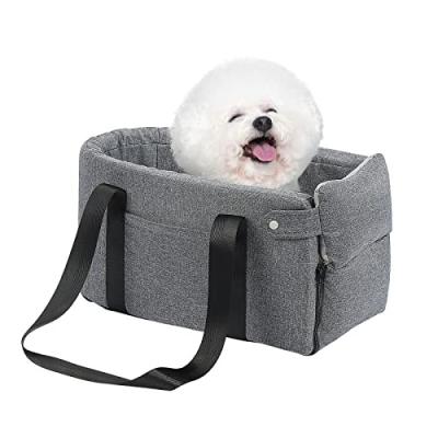 China Removable Portable Hot Console Small Cat Dog Kennel Nest Booster Seat Central Control OEM Car Armrest Cover/ODM Pet Carry Bag Carrier for sale