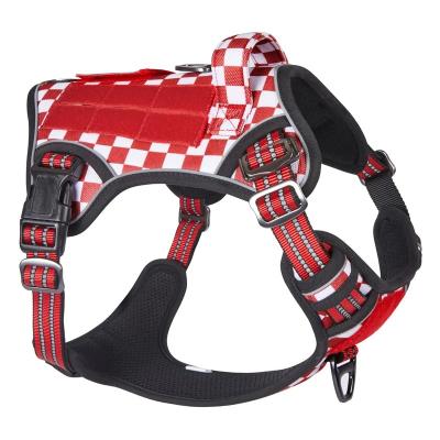 China 2022 Fast Version Manufacturers Free Sample Adjustable Neoprene Pet Harness Reversible Dog Harness Set Luxury Design Custom Dog Harness for sale