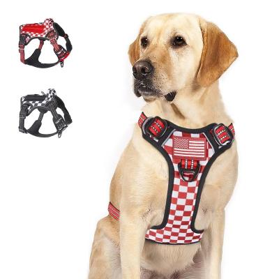 China Quick Release No Pulling Dog Cat Tactical Harness Set For Custom Pet, Cheap Adjustable Luxury OEM Designer Dog Harness Custom Logo Pet Supplies for sale