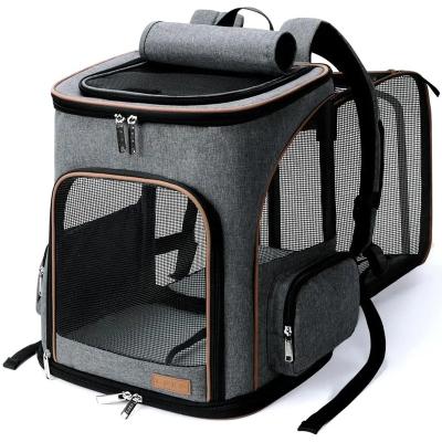 China Wholesale Custom Viable Breathable Oxford Pet Backpack For Puppies Dogs Cat Pet Carrier Backpack for sale