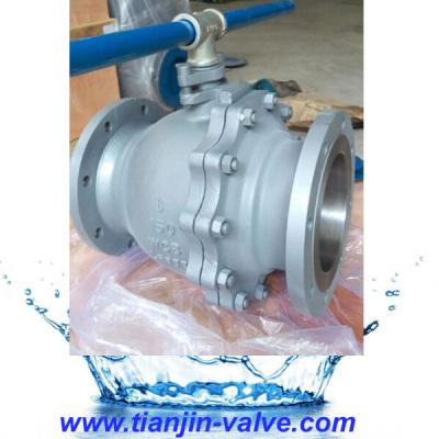 China PN25/40 DN50 General Pneumatic Control Flanged Ball Valves 2-PC for sale