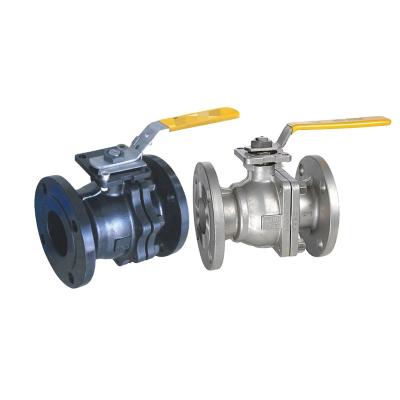 China General Three Way Stainless Steel Ball Valve With Locking Handle /water Flange Ball Valve for sale