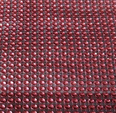 China Wholesale Garment Ribbon Mesh 12# Brown Diamond Mesh Wrap Roll Sparkle Rhinestone for sale