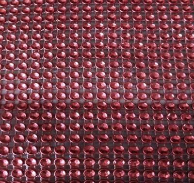 China Garment Siam Crystal Rhinestone Hot High Quality Light Fix Aluminum Net Sequins Mesh for sale