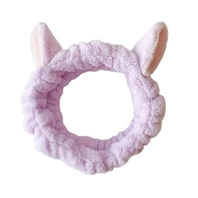 China Comfort Soft and Not Hurt Factory Price Chinese Spa Bulk Natural Hair Bowknot Makeup Headband for sale