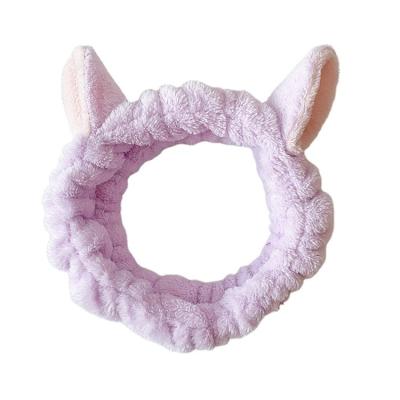 China Comfort Soft And Not Hurt Professional Hair Supply Face Washing Cute Makeup Cosmetic Facial Headbands for sale