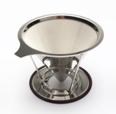 China Mesh Drip Cold Brew Reusable Stainless Steel Paperless Vietnamese Coffee Filter for sale