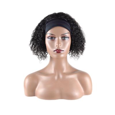 China Jerry Curl Factory Direct Sales Bobo Wig Natural Ice Cream Bandage Wig Headwear Woman Hair Silk Wigs Wholesale for sale